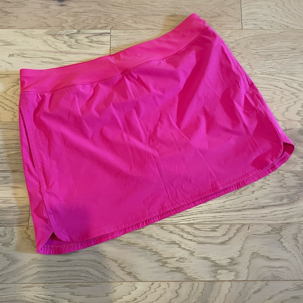 LANDS’ END Women’s Quick Dry Swim Skort Hot Pink Size 18 (XL) - Like New